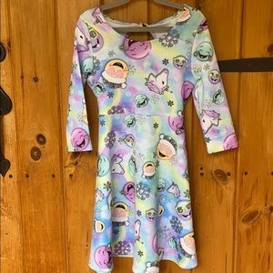 Justice Colorful Emoji Dress!😋
